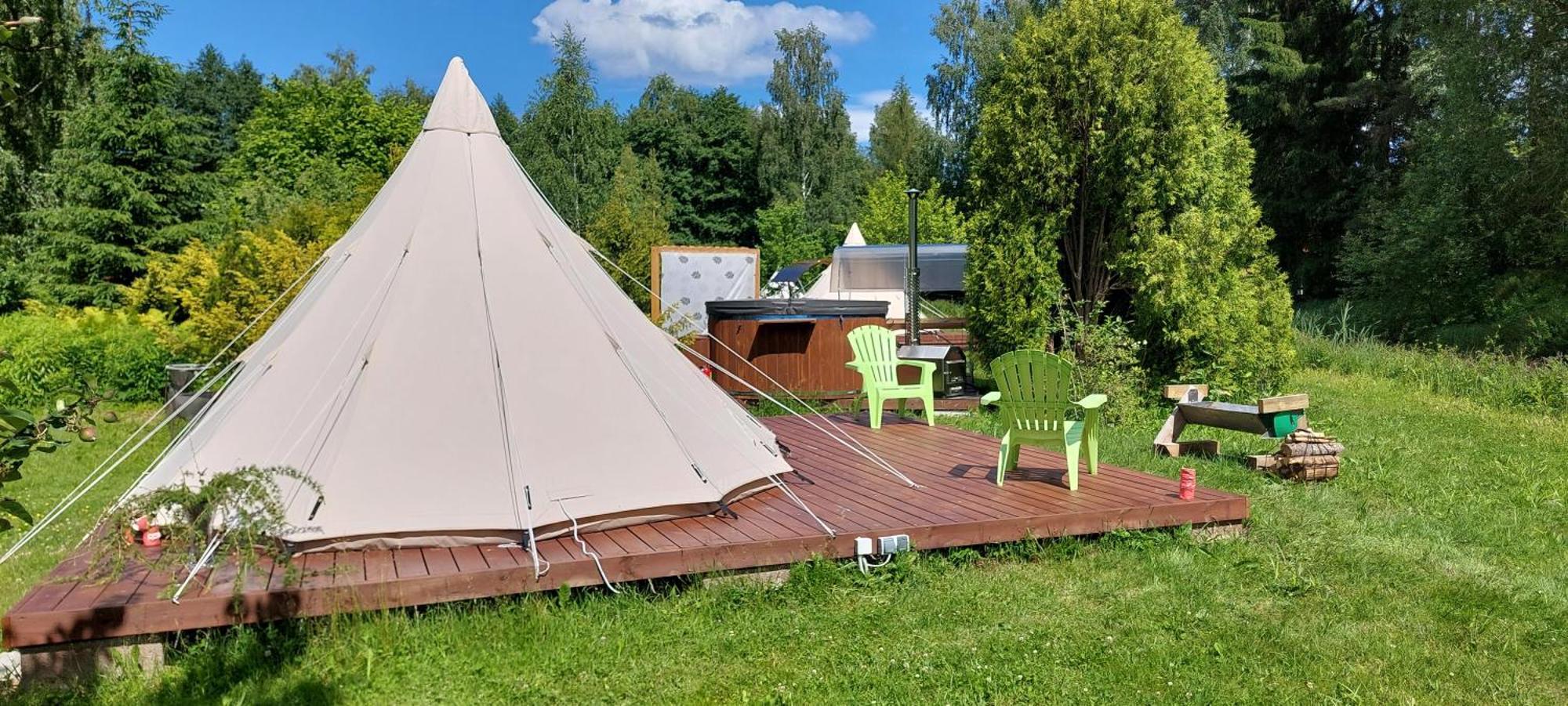 普里恩斯慕斯 Glamping Fluffy Horns - Glempings Pukainie Ragi酒店 外观 照片